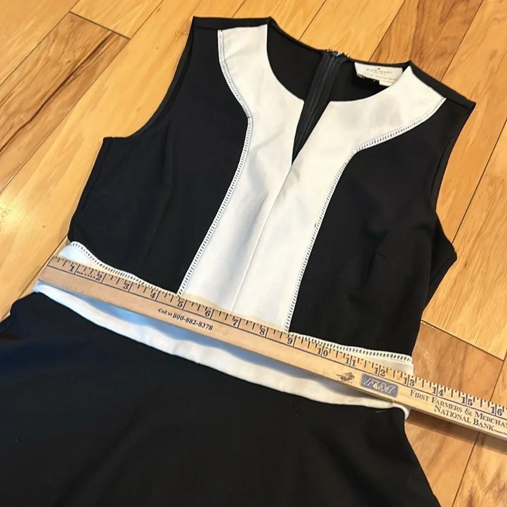Kate Spade Black and White Colorblock Ponte Women’s Knit Dress